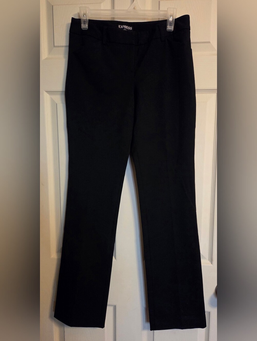 Express Editor Black Straight Leg Trousers Size 2